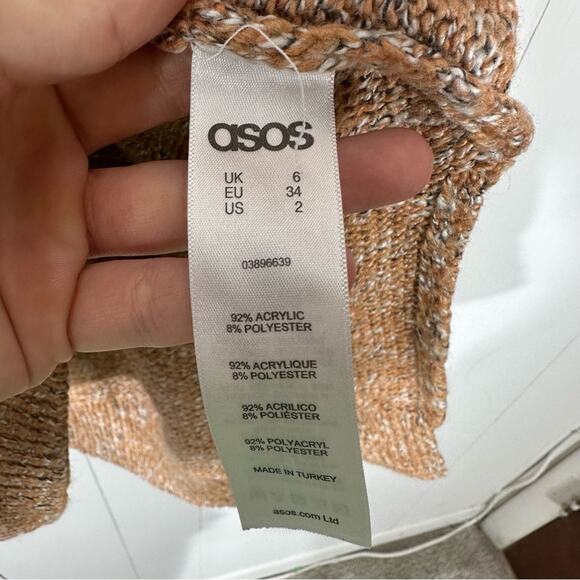 ASOS Cowl Neck Half Sleeve Sweater Size US2 - Picture 4 of 8